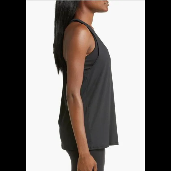 ALO Yoga Don't Get It Twisted Tank Size M *Black* - Picture 2 of 10